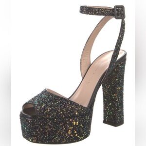 Giuseppe Zanotti Glitter Platform Sandals - 37